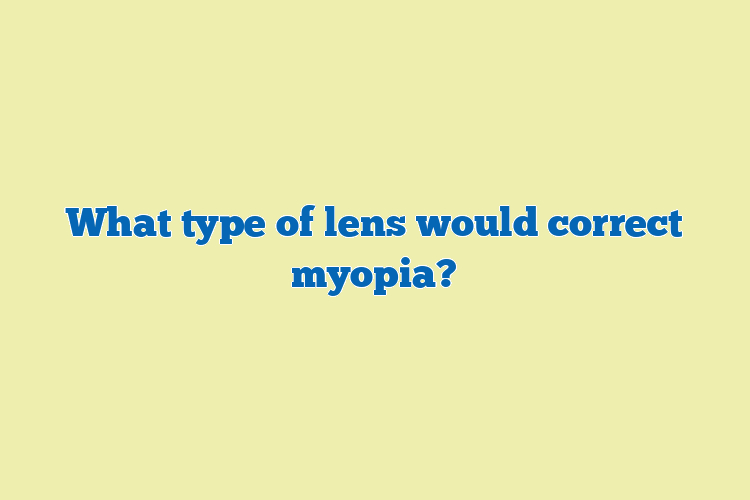 What type of lens would correct myopia?